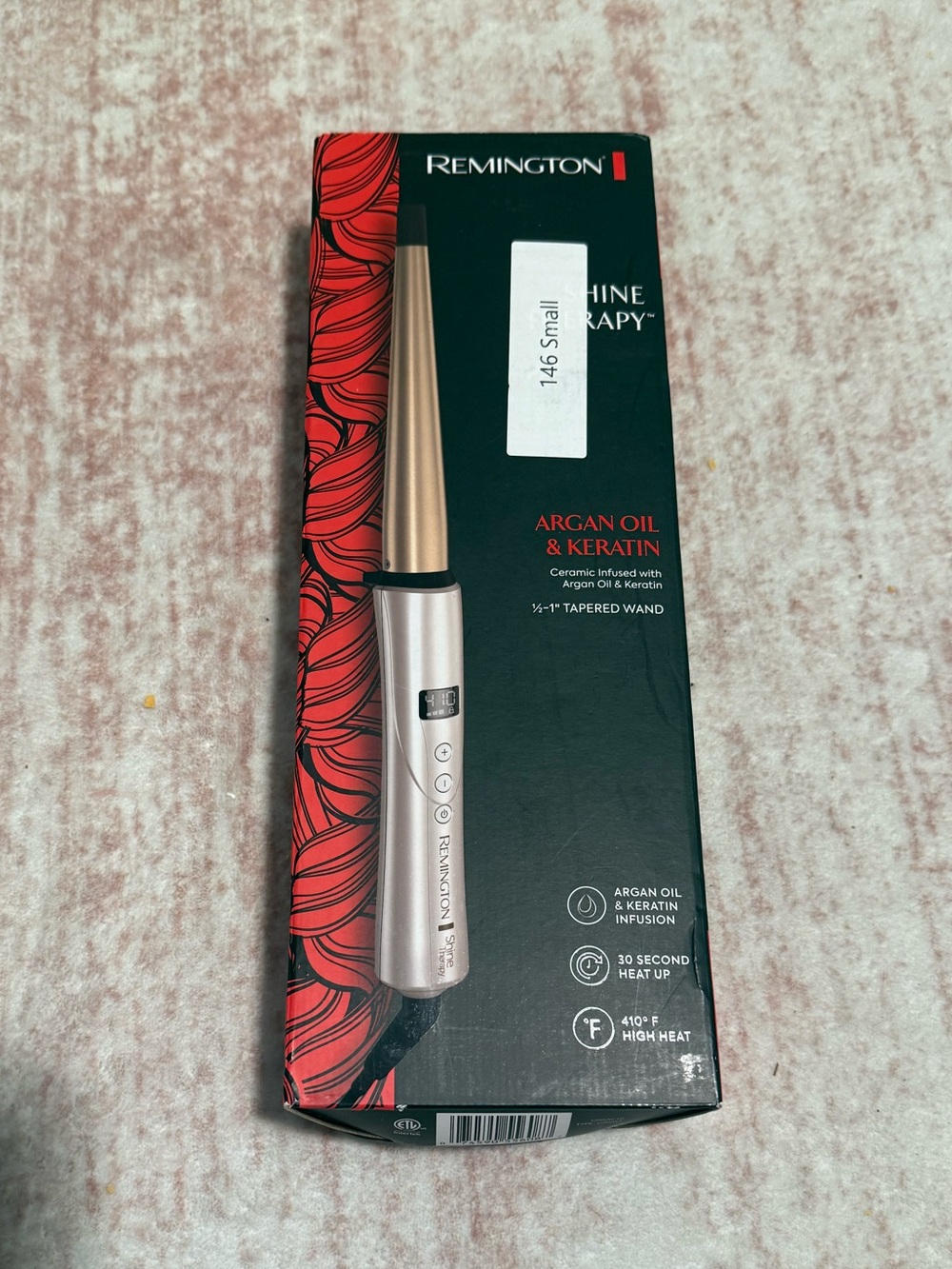Remington Rose Gold and Gold 1" Tapered Curling Wand